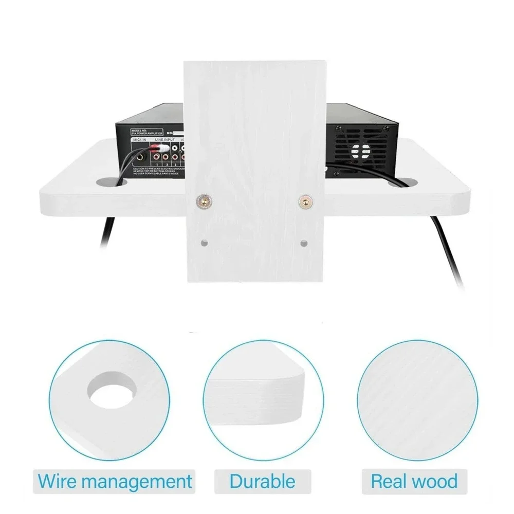 Floating Entertainment Shelf Wooden